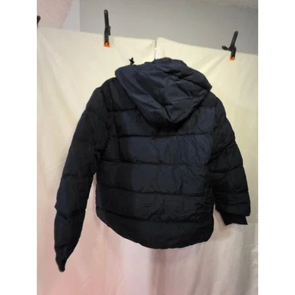 GGleaf NM51 Women's Puffer Jacket Hooded Quilted 1XL Navy Polyester - Picture 5 of 6